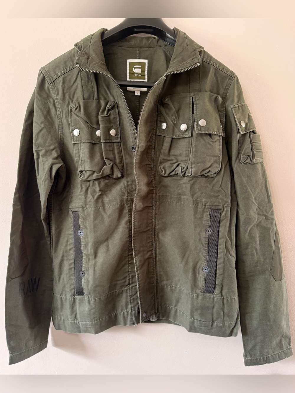 G-Star Military-Inspired Olive Green Utility Field Jacket(brand new)